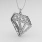 14K Gold Pendant with 57 DIAMONDS, STT: Prong, Diamond Style, Only Pendant