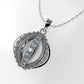 14K Gold Pendant with 29 DIAMONDS, STT: Prong, Circle Style, Only Pendant