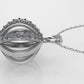 14K Gold Pendant with 29 DIAMONDS, STT: Prong, Circle Style, Only Pendant
