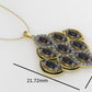 14K Gold Pendant with 51 STONE, STT: 2-Prong, Only Pendant