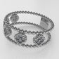 14K Gold Ring with 20 Diamonds, STT: Prong and Bezel, Filigree, 5 Clover
