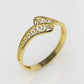 14K Gold Ring with spiral shaped