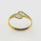 14K Gold Ring with spiral shaped