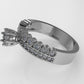 14K Gold Ring with 32 Diamonds, STT: Prong and Cut Chanel, Filigree, Diamond Mounted Toch Stt