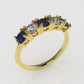 14K Gold Ring with 5 Stones, STT: 4-Prong