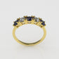14K Gold Ring with 5 Stones, STT: 4-Prong