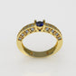 14K Gold Ring with 29 Stones, Stt: Prong