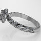 14K Solitaire Gold Ring with 87 Diamonds, Stt: Prong, Cut Chanel