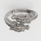14K Gold Ring with 4 Ruby, Stt: 2-Prong, Dragon Head Style