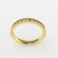 14K Half Eternity Miligree Ring with 15 Diamonds