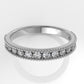 14K Half Eternity Miligree Ring with 15 Diamonds