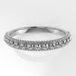 14K Bezel Band Ring with 17 Diamonds