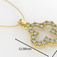 14K Pendant Clover with 20 Diamonds, STT: Prong, Only Pendant