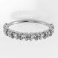 14K Crossed Band Ring with 10 Diamonds