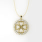 14K Pendant Four Hearts with 29 Diamonds, STT: Prong, Only Pendant