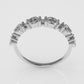 14K Ring with 11 MOISSANITE, "Stt Prong and Bezel"