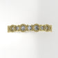 14K Ring with 11 MOISSANITE, "Stt Prong and Bezel"
