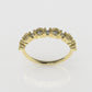 14K Ring with 11 MOISSANITE, "Stt Prong and Bezel"
