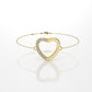 14k Bracelet with 12 DIAMOND 1.3mm VS1 each, split cut