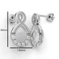 14K Gold Earring with 12 Diamonds, "STT: Prong", Push Back