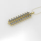 Gold Pendant with 18 Diamond VS1, Only Pendant, "4 Prongs"