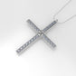 Yellow Gold Pendant with 23 Diamond 1.2mm VS1 each, Cross, Only Pendant