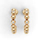 14k Gold Earrings with 6 Diamonds, "STT: Bezel", Push Back