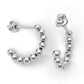 14k Gold Earrings with 6 Diamonds, "STT: Bezel", Push Back