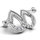 14K Gold Pear Earrings with 12 Diamonds, FILIGREE, "STT: Prong", Push Back