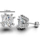 14k Gold Earrings Solitaire with 50 Diamonds, "STT: 8-Prong", Push Back