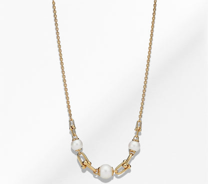 14K 3 Pearl Necklace
