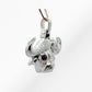 14K Gold Bull Pendant with Natural Ruby and Diamonds