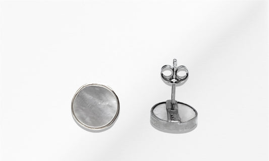 14k Round Stud Earrings
