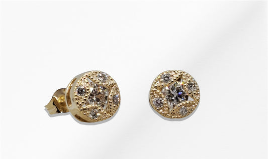 14K Stud Diamond 0.60ct. tw. Earrings