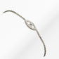 14K Gold Eye Shaped Bracelet