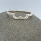 14K HALF HEART RING WITH 3 Diamond