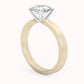 14k gold Solitaire ring with "Moissanite" 0.20 Ct, comfortable and elegant