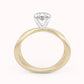 14k gold Solitaire ring with "Moissanite" 0.20 Ct comfortable and elegant
