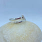 14k white gold ring with 9 Diamonds, nail style, is comfortable and elegant