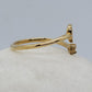 14K Yellow Gold Ring with MOISSANITE, band style, is a beautiful model ideal for any occasion